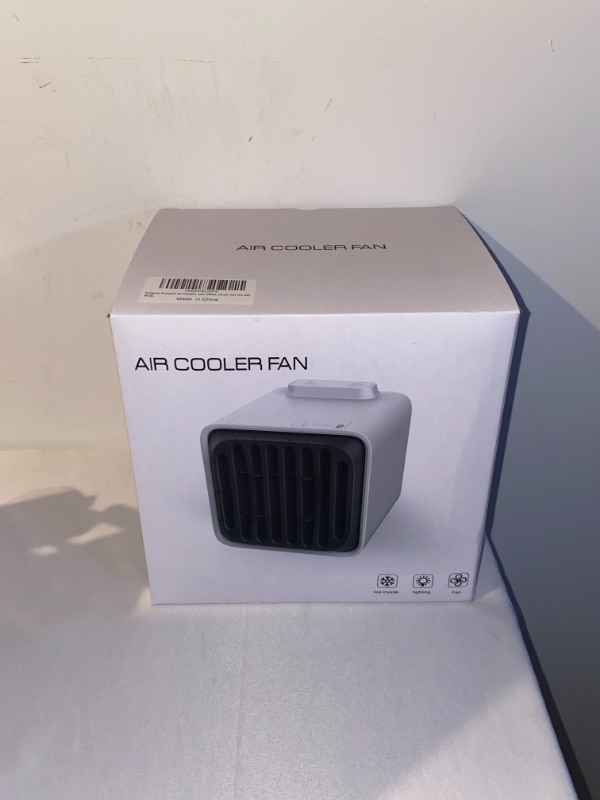 Photo 2 of Hoepaid Portable Air Conditioner - USB Ice Fan Portable AC Unit With 3 Speeds & 2 Ice Crystal Box | Air Conditioner Cooler for Small Room Office Outdoor
FACTORY PACKAGED 