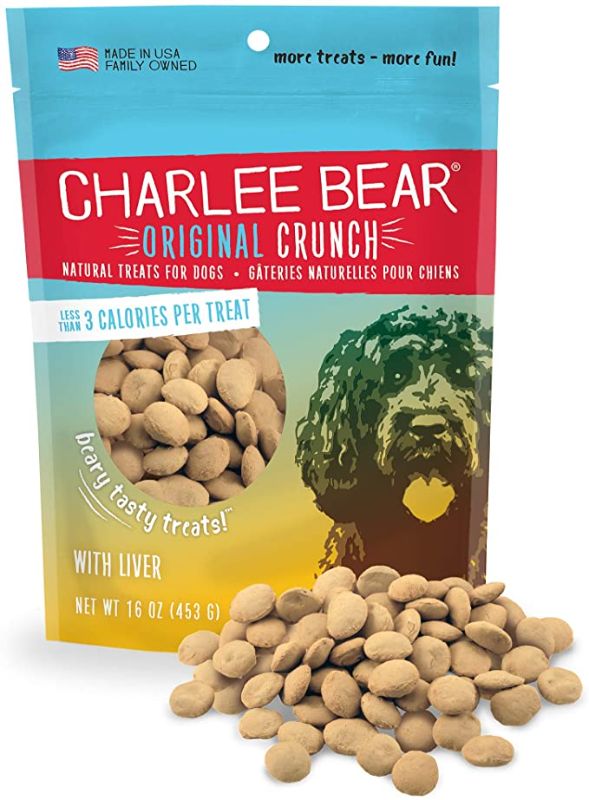 Photo 1 of 2PC LOT
Charlee Bear Liver Flavor Dog Treats, 16-oz bag, 06/29/2023

Annie's Organic Cheddar Squares Baked Snack Crackers, 11.25 oz, 10/02/2021