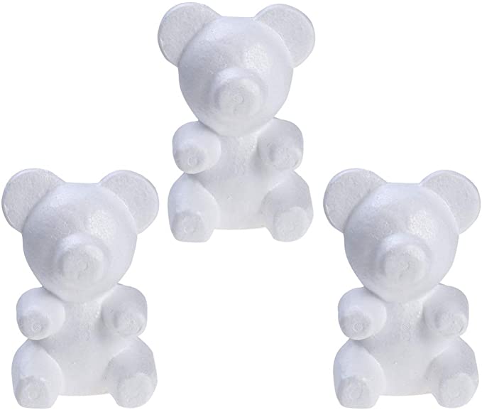 Photo 1 of Amosfun Modelling Polystyrene Styrofoam Bear Shape Mould White Crafts for Wedding Flower Arranging Gift Decoration 3pcs 20cm x 13cm
FACTORY SEALED 