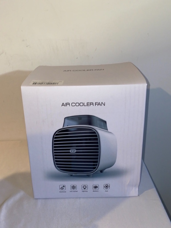 Photo 1 of Portable Rechargeable Portable Air Conditioner - USB Led Light Portable AC Unit with 2 Ice Crystal Box & 465 ML Water Tank & 3 Wind Speeds Personal Air Conditioner for Home, Small Room, Office
FACTORY SEALED 