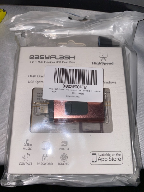 Photo 1 of Easyflash 3 in 1 128GB USB (NEW), PINK 