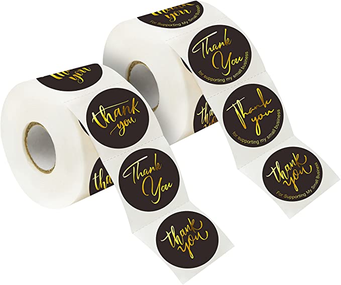 Photo 1 of 2PC LOT
1200 PCS Thank You for Supporting My Small Business Stickers, 16 Designs Gold Foil Fonts, Round Black Labels for Business, Online Retailers, Boutiques, Shops to Use on Packages, Boxes and Envelopes

Amazon Basics CD Slot Car Phone Mount Holder