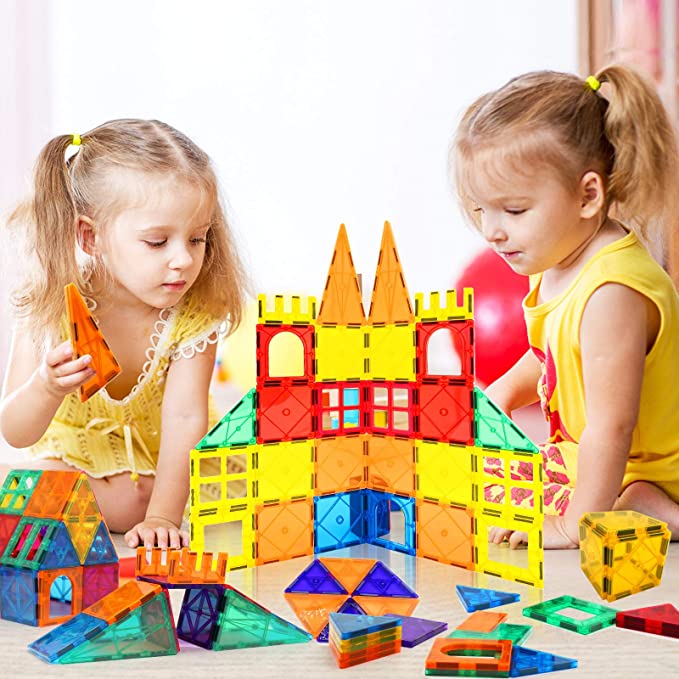 Photo 1 of 102 PCS Magnetic Building Blocks,Magnetic Tiles 3D Intelligence Toy,Creativity Beyond Imagination, Inspirational, Recreational,A Gift for Children,Educational Toys for Preschool Children.