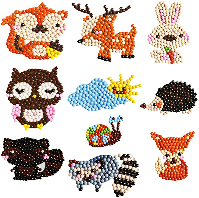 Photo 1 of 3PC LOT
10PCS Cute Animals Diamond Painting Stickers Kit for Kids, 5D DIY Arts and Craft Mosaic Paint Sticker, Cartoon Painting by Number Set for Girl Handmade for Children, 3 COUNT