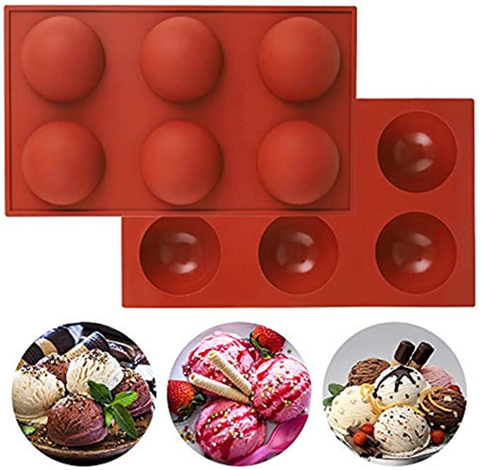 Photo 2 of 2PC LOT
Tissue Box Spring Support Automatically Lifts The Tissues in The Tissue Box The Spring Seat of The Tissue Box

2 Pack Medium Semi Sphere Silicone Mold, Baking Mold for Making Hot Chocolate Bomb, Cake, Jelly, Dome Mousse