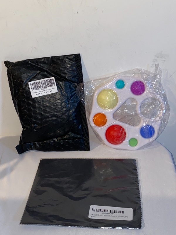 Photo 4 of 3PC LOT
Push Bubble Sensory Pop Fidget It Toy, Autism Special Needs Stress Relief Silicone Pressure, Cheap Prime Pretty Rainbow Dimple Simple Squeeze for Kids Adult (Color Palette)

MCOMCE Screen Cleaner Cloth, Microfiber Lens Cleaning Cloth, Soft Eye Gla
