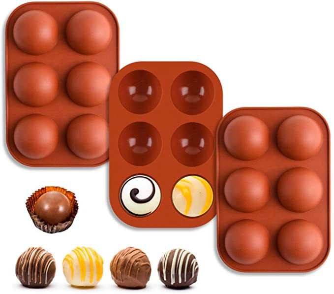 Photo 1 of 2PC LOT
LANSHUO Silicone Molds, 6 Holes Semi Sphere Chocolate Molds, 3 Pack Silicone Baking Mold for Making Hot Chocolate Bombs, Cake, Jelly, Dome Mousse

Alphatool 2pcs Triangle Sink Storage Holder- Multifunctional Triangular Drain Shelf Storage Rack Spo