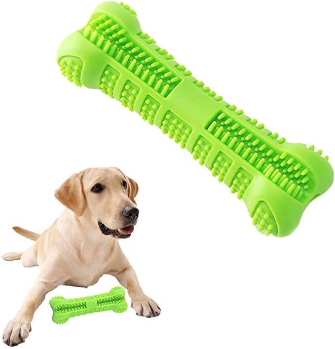 Photo 1 of 2PC LOT
Dog Chew Toy,Silicone Molar Dog Toothbrush Chew Toy Puppy Dog Teeth Cleaning Toy Dental Dog Toothbrush Toy Cleaning Stick Interactive Dog Toys for Medium Small Dogs(20-60 lb), LARGE

Dog Chew Toy,Silicone Molar Dog Toothbrush Chew Toy Puppy Dog Te