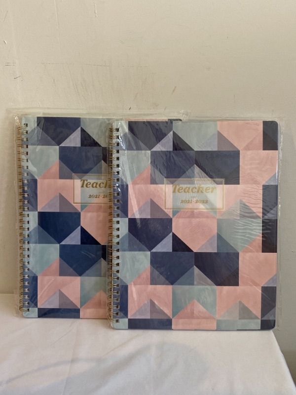 Photo 2 of 2PC LOT
2021-2022 Teacher Planner - Academic Lesson Planner from July 2021 - June 2022, 8'' x 10'', Lesson Plan Book, Weekly & Monthly Planner with Quotes
2 COUNT