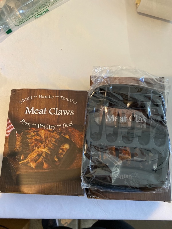 Photo 2 of 2PC LOT
Meat Claws for Pulled Pork Smoking Meat Shredder Bear Caws Grilling Accessories Gifts for Men(2pcs), 2 COUNT
FACTORY SEALED 