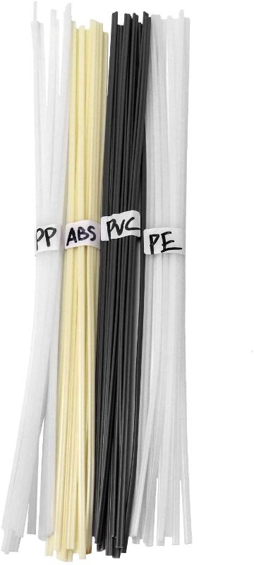 Photo 1 of 3PC LOT
QWORK Plastic Welding Rods, 15-3/4” ABS/PP/PVC/PE Bumper Repair Welding Sticks Welding Soldering Supplies for Plastic Welder Gun/Hot Air Gun, 40 PCS, 3 COUNT