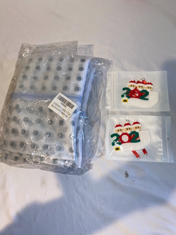 Photo 1 of 3PC LOT
BGTTE 2021 Christmas Ornament Quarantine Survivor Personalized Decorating Gifts?Decorative Hanging Ornaments for Kids, Family, Small Christmas Tree (Family of 3), 2 COUNT

Set of 5 Mesh Laundry Bags for Delicates with Premium Zipper, Travel Storag