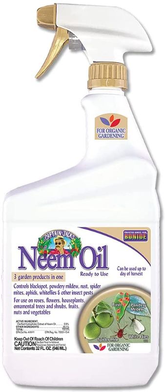 Photo 1 of Bonide BND022- Ready to Use Neem Oil, Insect Pesticide for Organic Gardening 32 Oz