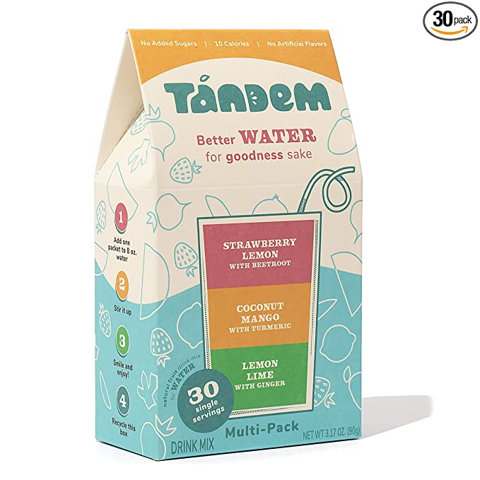 Photo 1 of 2PC LOT
Tandem Family Friendly Sugar-Free Drink Mix (30/box). NO SUGAR OR SWEETENERS. Retrain Your Taste Buds. Unsweet, Clean Ingredients - 10 calories. No Artificial Flavors, 2 COUNT