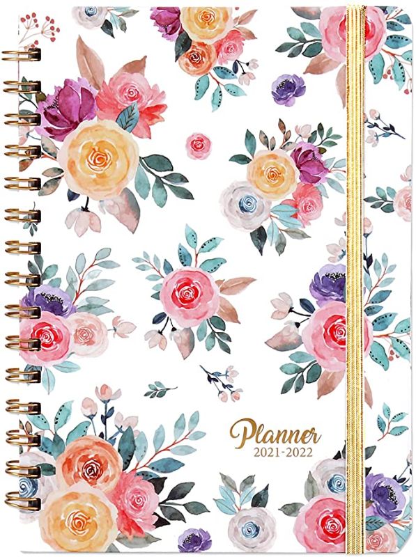 Photo 1 of 2PC LOT
2021-2022 Planner - Academic Weekly & Monthly Planner July 2021 - June 2022 with Flexible Hardcover, 8.5" x 6.37", 12 Monthly Tabs, Strong Twin- Wire Binding, Inner Pocket,Elastic Closure, 2 COUNT