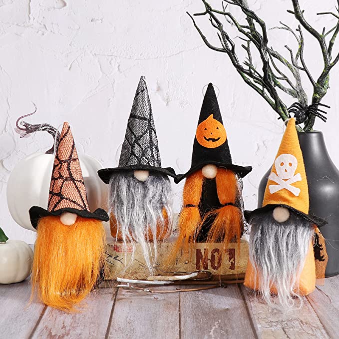 Photo 1 of 2PC LOT
APCHFIOG Mini Halloween Gnomes Plush Ornaments, Handmade Nordic Tomte Swedish Elf Nisse Scandinavian Tree Hanging Gnome for Holiday Party Home Table Decor Gift ,Pack of 4

PIWFSDBG Ghost Halloween Decorations, Cute Hanging Ghost Decor, Halloween D