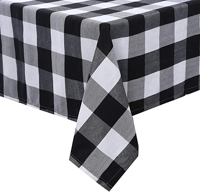 Photo 1 of 60 x 84 Inch Rectangle Checkered Tablecloth, Waterproof and Wrinkle Resistant Table Cloth,Gingham Buffalo Plaid Tablecloths for Picnic, Dinner and Party