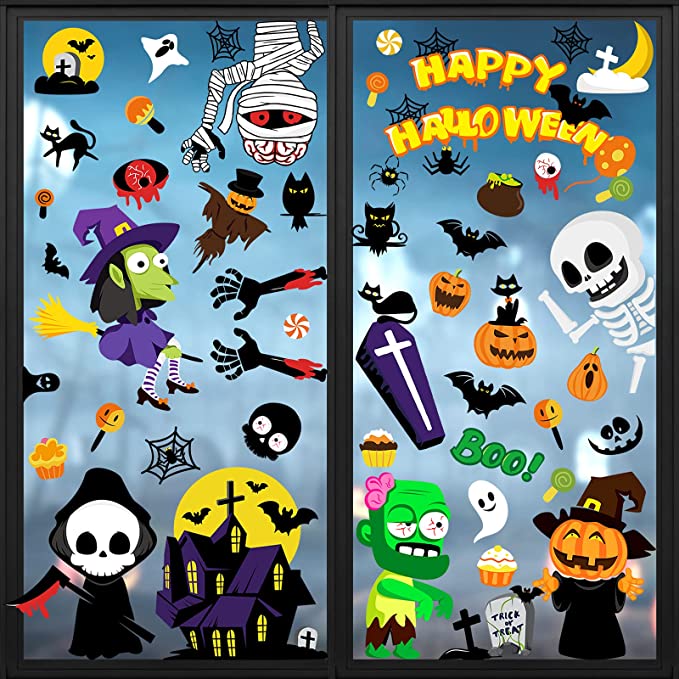 Photo 1 of 3PC LOT
Halloween Window Clings, 9 Sheet Double-Side Removable Halloween Window Decorations,Halloween Window Stiker Decals, Halloween Window Decor for Party Decoration for Kids, 2 COUNT

Happy Birthday Baseball Decorations Happy Birthday Party Supplies wi