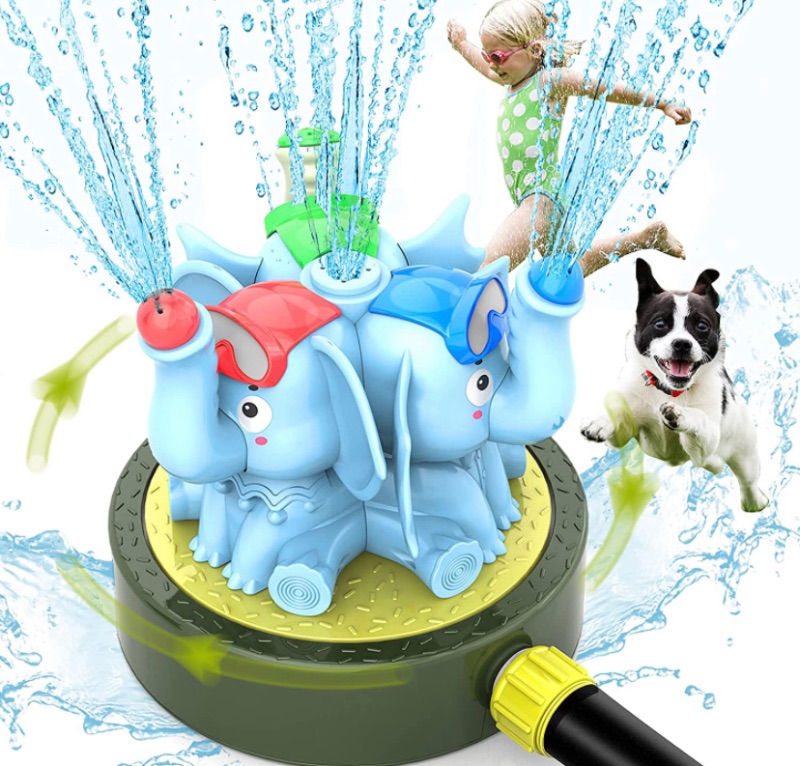 Photo 1 of Chriffer Kid Water Sprinkler Splash Play Toy for Yard 