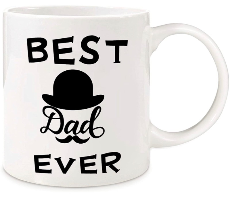 Photo 1 of Donse Dad Gifts for Fathers Day from Daughter Son Kids, Funny Ceramic Coffee Mug