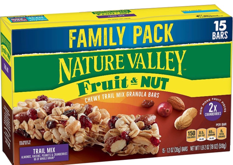 Photo 1 of Nature Valley Granola Bars, Fruit and Nut, Chewy Trail Mix Granola Bars, 18 oz, 15 ct