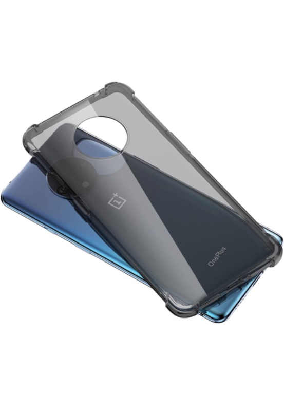 Photo 3 of ORNARTO Case for OnePlus 7T, Crystal Clear Slim Protective Cover with 4 Reinforced Corners Bumper Flexible Transparent TPU for OnePlus 7T(2019) 6.55"