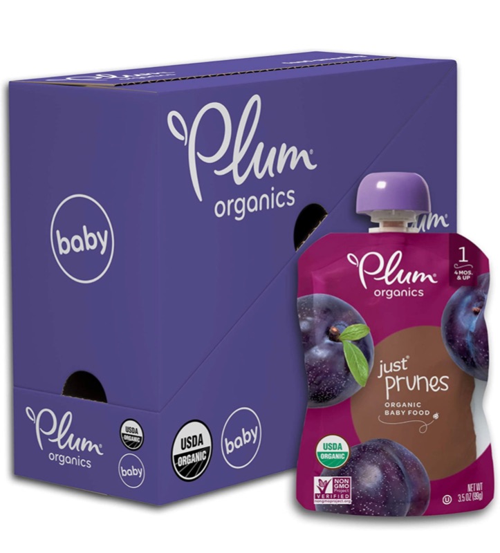 Photo 1 of 3 Boxes I Plum Organics Stage 1 Organic Baby Food, Prune Puree, 3.5 Ounce Pouch (Pack of 6) Best By 09/17/2021