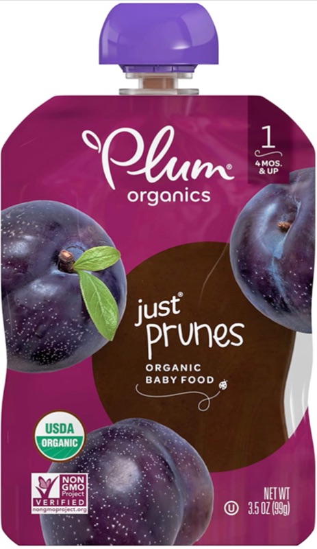 Photo 3 of 3 Boxes I Plum Organics Stage 1 Organic Baby Food, Prune Puree, 3.5 Ounce Pouch (Pack of 6) Best By 09/17/2021