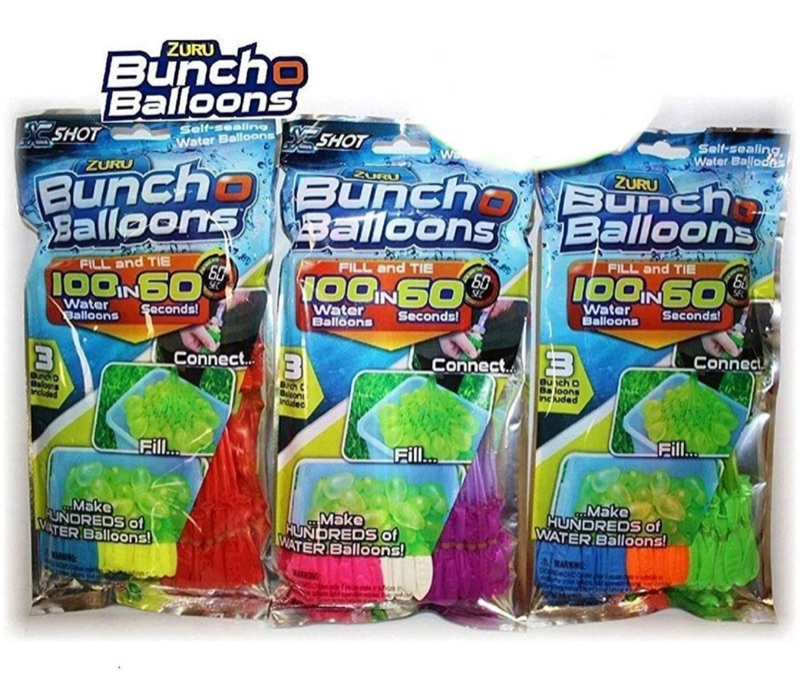 Photo 1 of Zuru Bunch O Balloons Instant 100 Self-Sealing Water Balloons Complete Gift Set Bundle, 3 Piece (300 Balloons Total)