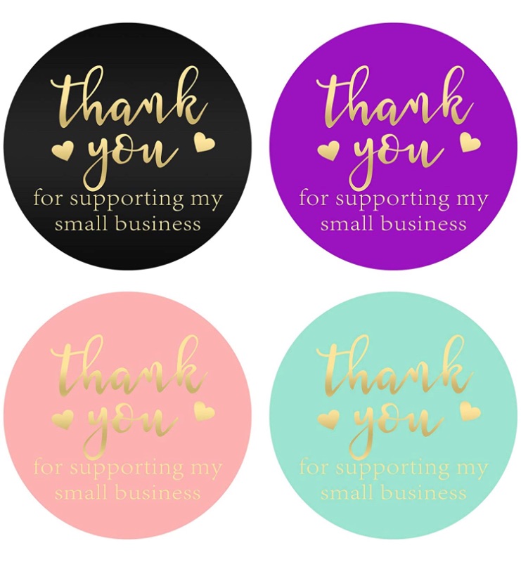 Photo 1 of Thank You Stickers Roll Small Business 1.5 inch Waterproof Thank You for Supporting My Small Business Stickers Label Small Business Supplies for Packaging Shipping