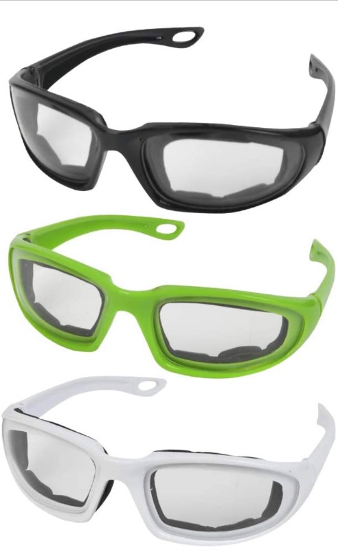 Photo 1 of 3 Pairs Onion Glasses, Anti-Fog No-Tears, Kitchen Onion Glasses, Eye Protector with Inside Sponge for Chopper Onion Tearless BBQ Grilling Dust-proof for Women Men Cleaning Kitchen

Sellstrom Safety Goggles Eye Protection S81000, Flexible, Soft Protective 