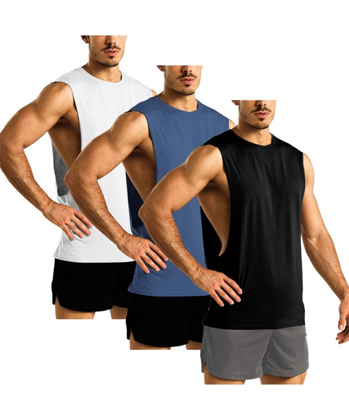 Photo 1 of GYM REVOLUTION Men's Athletic Gym Muscle Tank Tops Workout Bodybuilding Fitness Sleeveless Shirt