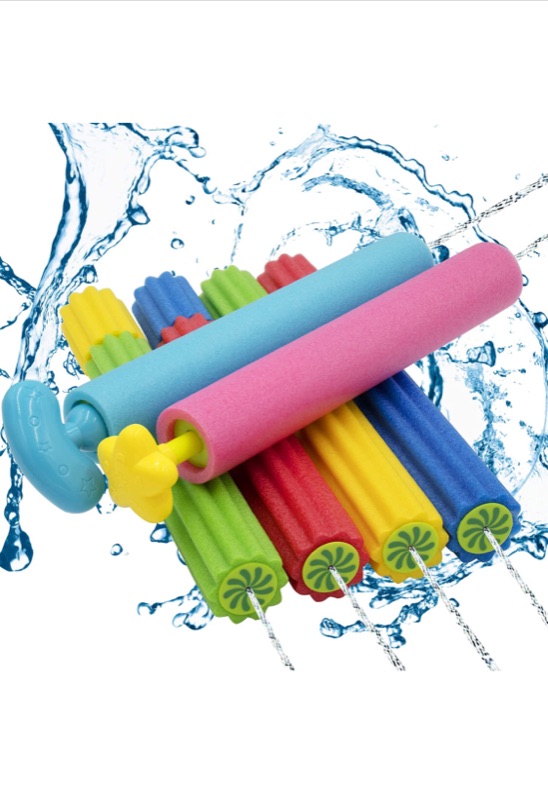 Photo 1 of Grarg Water Guns for Kids, 6 Pack Super Foam Squirt Guns for Toddlers Adults, Water Soaker Blaster Shooters Set with Long Range, Summer Outdoor Fighting Play Gifts Swimming Pool Beach Yard Party Toys