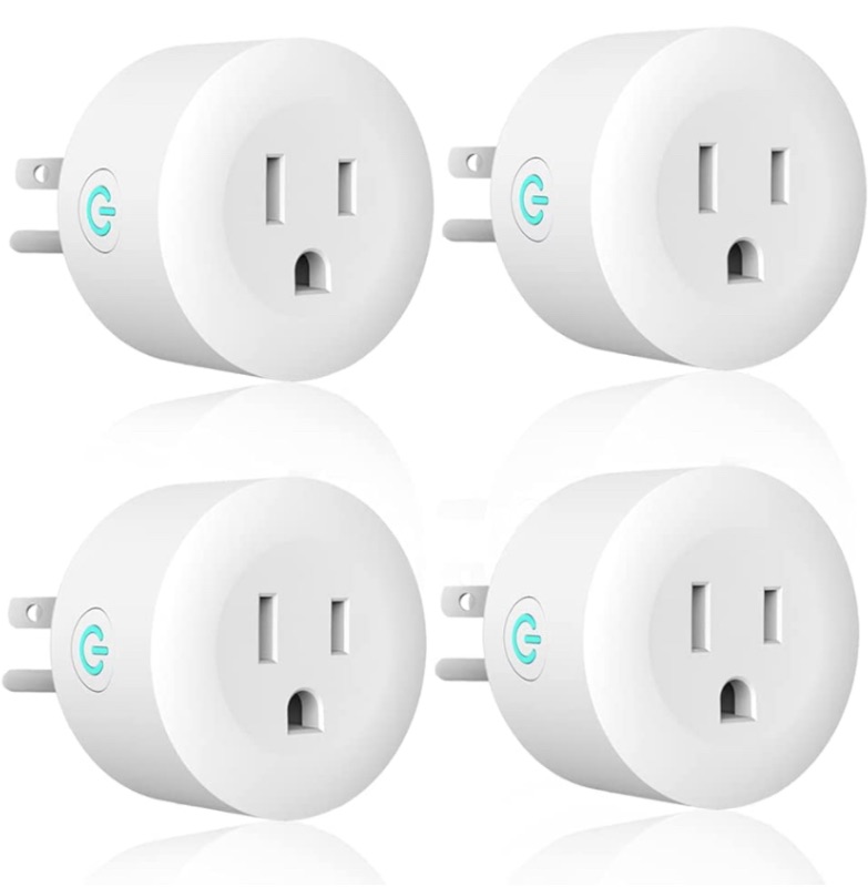 Photo 1 of Luntak Mini Smart Plugs That Work with Alexa Google Home 2.4 GHz Network Wireless WiFi Outlet No Hub Required, APP Remote Control Smart Socket with Timer and Group Control 10A Max. 4 Pack