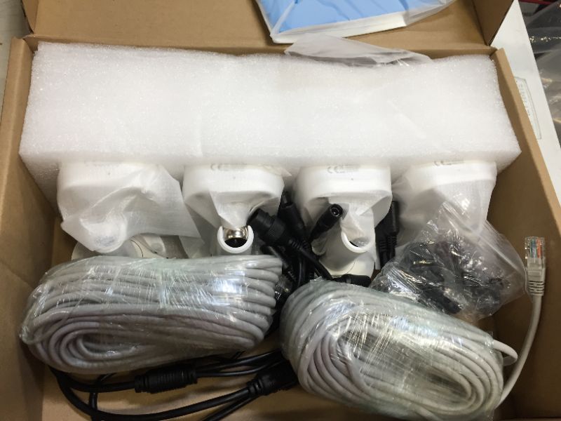 Photo 3 of REOLINK H.265 4K PoE Security Camera System, 4pcs Smart 8MP Wired PoE IP Cameras with Person Vehicle Detection, 8MP 8CH NVR with 2TB HDD for 24-7 Recording, RLK8-810B4-A - open box - posible missing pieces 