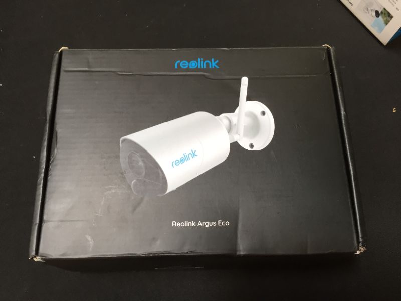 Photo 1 of Reolink 1080P HD Wireless Security Camera Outdoor, Rechargeable Battery-Powered Smart WiFi Camera, Night Vision, 2-Way Talk, Works with Alexa, Cloud/Local SD Storage, Argus Eco - open box - used - possible missing pieces
