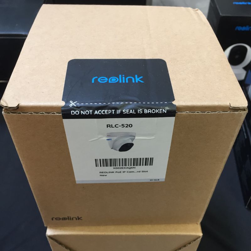 Photo 2 of REOLINK 5MP PoE Outdoor Security IP Camera, Upgraded Smart Human/Vehicle Detection, IP66 Weatherproof, Time-Lapse, 256GB Micro SD Storage for 24/7 Recording(not Included), RLC-520A - factory seal