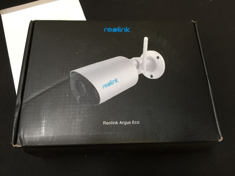 Photo 1 of Reolink 1080P HD Wireless Security Camera Outdoor, Rechargeable Battery-Powered Smart WiFi Camera, Night Vision, 2-Way Talk, Works with Alexa, Cloud/Local SD Storage, Argus Eco - open box - possible missing pieces 
