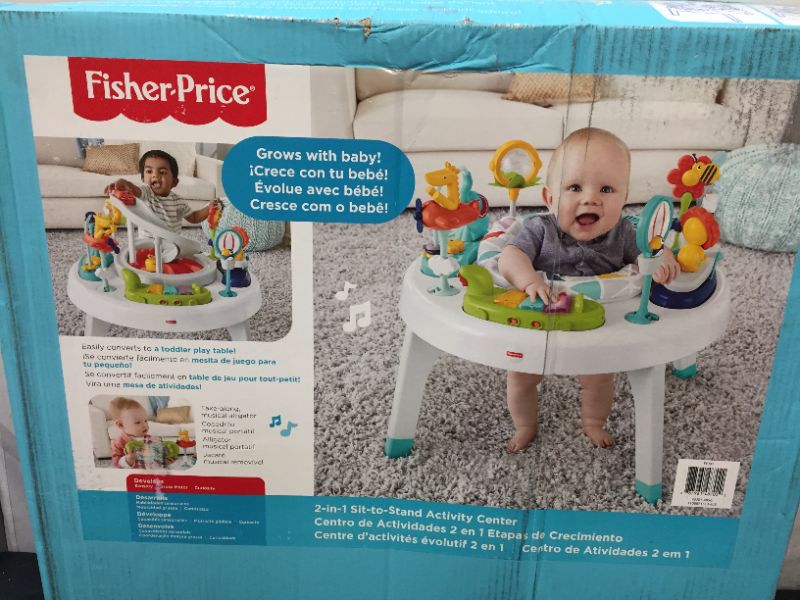 Photo 1 of Fisher Price 2-in-1 Sit to Stand Activity Center, White