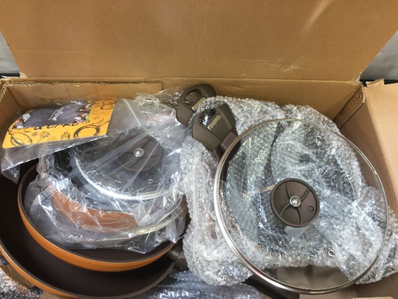 Photo 1 of 9pc pot and pans set 