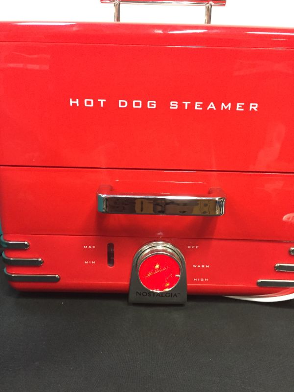 Photo 1 of 24-Hot Dog Dinner Style Red Hot Dog Steamer