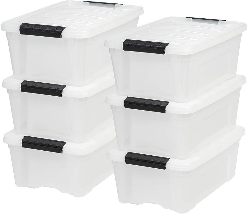 Photo 1 of 12.5in x 11in x 10in 6 pack of plastic containers with lids