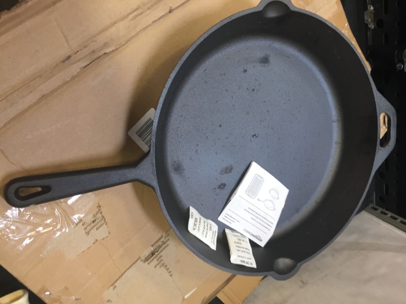 Photo 2 of Basics Pre-Seasoned Cast Iron Skillet Pan, 15 Inch 