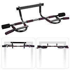 Photo 1 of  Doeplex Pull Up Bar for Doorway-Ergonomic Grip-Larger Hooks Technology-Power Ropes------black and green 
