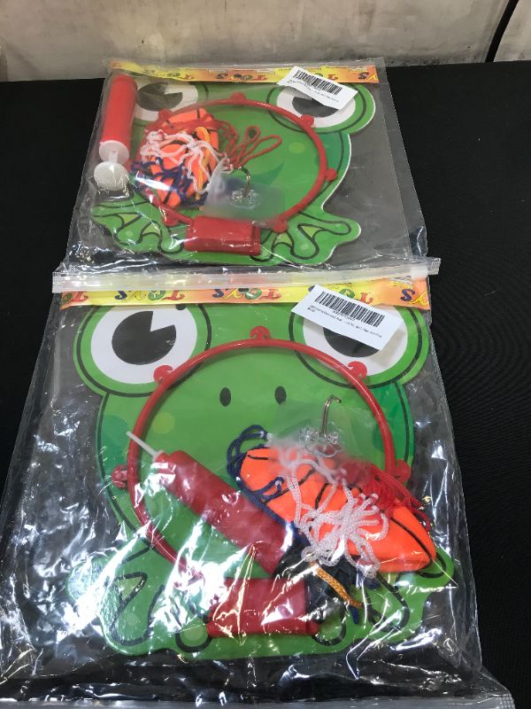 Photo 2 of  Hanging Small Basketball Hoop Set for Kids, (Frog) ----PACK OF 2 