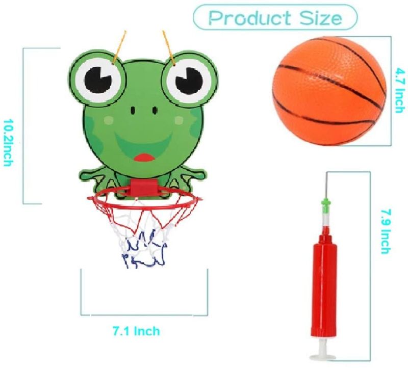 Photo 1 of  Hanging Small Basketball Hoop Set for Kids, (Frog) ----PACK OF 2 