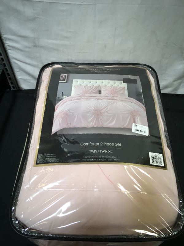 Photo 2 of Christian Siriano Georgia Rouched 2 Piece Twin Xl Comforter Set Bedding
Size: Twin/Twin XL