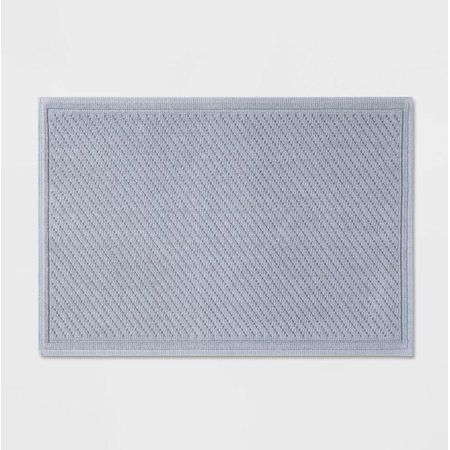 Photo 1 of 21"x30" Performance Solid Bath Mat - Threshold - Light Blue