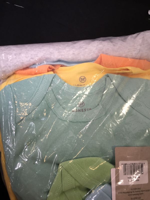 Photo 2 of Honest Baby Boys' 10pk Organic Cotton Rainbow Short Sleeve Bodysuit 
Size: 12M