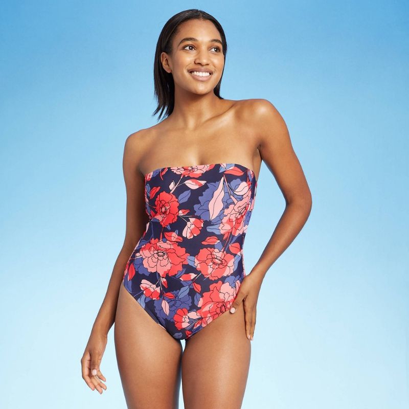 Photo 1 of Women's Bandeau Modern One Piece Swimsuit - Kona So™ Fora
Size: L